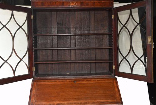 GEORGE III BUREAU BOOKCASE ANTIQUE 1790 - ADDITIONAL PHOTO 10