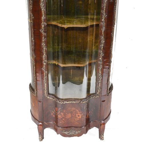 ANTIQUE DISPLAY CABINET FRENCH LOUIS XVI INLAY BIJOUTERIE - ADDITIONAL PHOTO 1