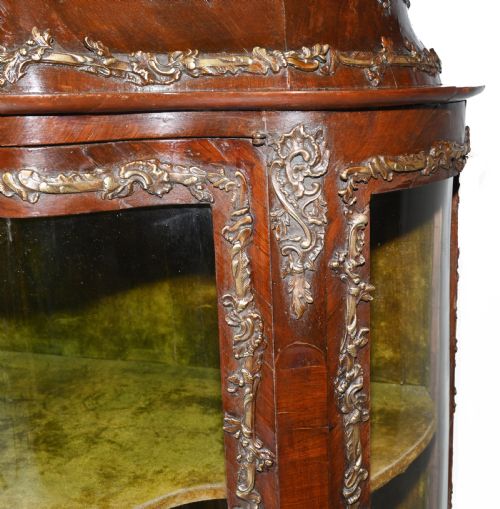 ANTIQUE DISPLAY CABINET FRENCH LOUIS XVI INLAY BIJOUTERIE - ADDITIONAL PHOTO 3