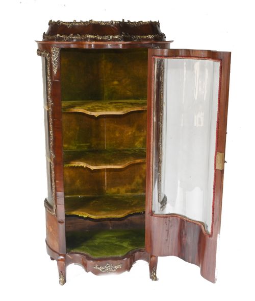 ANTIQUE DISPLAY CABINET FRENCH LOUIS XVI INLAY BIJOUTERIE - ADDITIONAL PHOTO 7