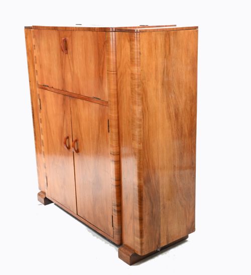 Vintage Art Deco Cocktail Cabinet Drinks 1930s