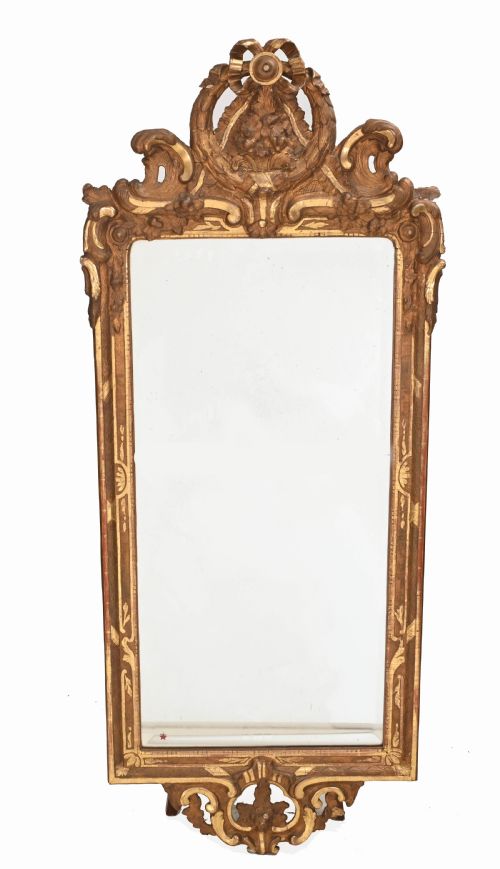 Antique French Pier Mirror Gilt 1860