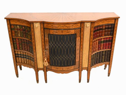 Regency Satinwood Side Cabinet Sideboard 1880
