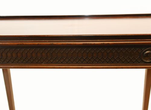 CHIPPENDALE SILVER TABLE MAHOGANY SIDE TABLES 1880 - ADDITIONAL PHOTO 3