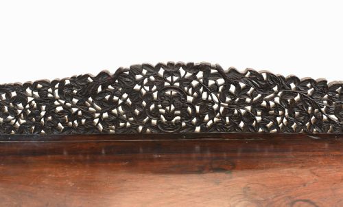 BURMESE CONSOLE TABLE ANTIQUE CARVED BURMA FURNITURE 1880 - ADDITIONAL PHOTO 3