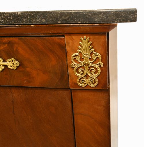 FRENCH EMPIRE ESCRITOIRE CHEST DESK 1880 MAHOGANY - ADDITIONAL PHOTO 6