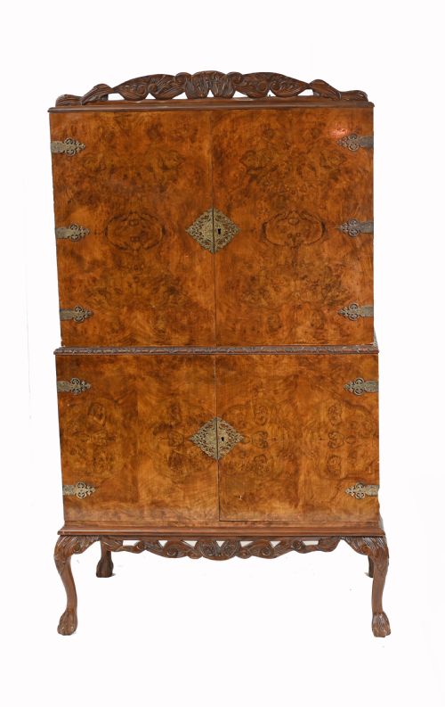 ART DECO COCKTAIL CABINET EPSTEIN DRINKS CHEST WALNUT 1930 - ADDITIONAL PHOTO 1