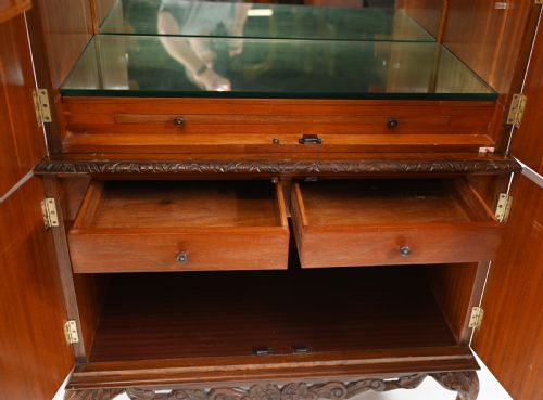 ART DECO COCKTAIL CABINET EPSTEIN DRINKS CHEST WALNUT 1930 - ADDITIONAL PHOTO 7