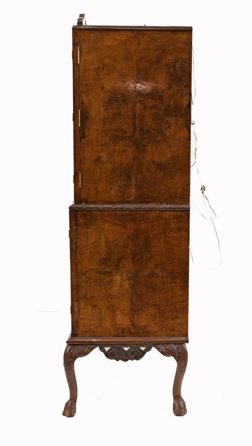 ART DECO COCKTAIL CABINET EPSTEIN DRINKS CHEST WALNUT 1930 - ADDITIONAL PHOTO 9