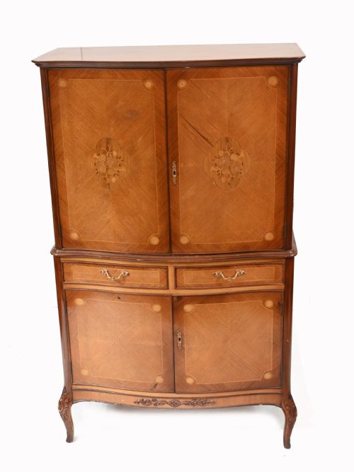 EPSTEIN DECO DRINKS CABINET WALNUT COCKTAIL CHEST 1930 - ADDITIONAL PHOTO 1