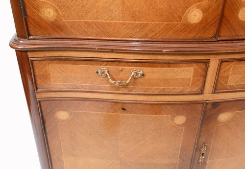 EPSTEIN DECO DRINKS CABINET WALNUT COCKTAIL CHEST 1930 - ADDITIONAL PHOTO 3