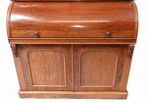 fig 1. Antique Secretaire Desk Bookcase Hobbs and Co Coramndel