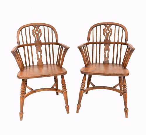 fig 1. 8 Set Windsor Dining Chairs Farmhouse Kitchen