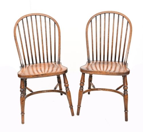 fig 1. Set Windsor Chairs Farmhouse Dining Kichen Furniture 6