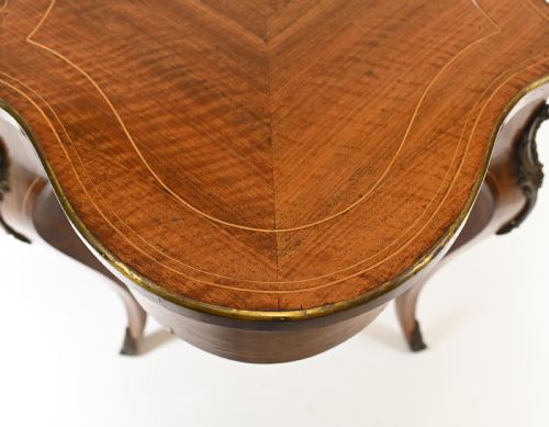 FRENCH DESK EMPIRE CENTRE TABLE MARQUETRY INLAY - ADDITIONAL PHOTO 8