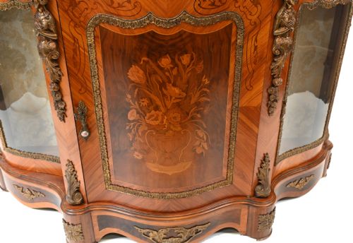 fig 1. Louis XVI Credenza French Side Cabinet Chest Inlay