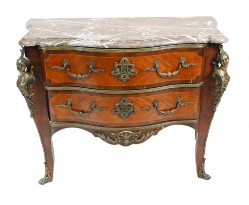 French Bombe Commode - Napoleon II Chest Drawers 1880