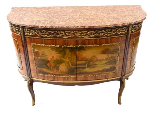 fig 1. Vernis Martin Commode French Painted Cabinet