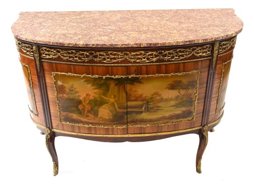 Vernis Martin Commode French Painted Cabinet