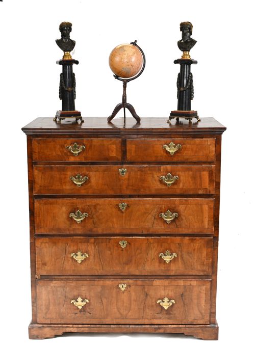 fig 2. George I Walnut Chest Drawers Antique 1720