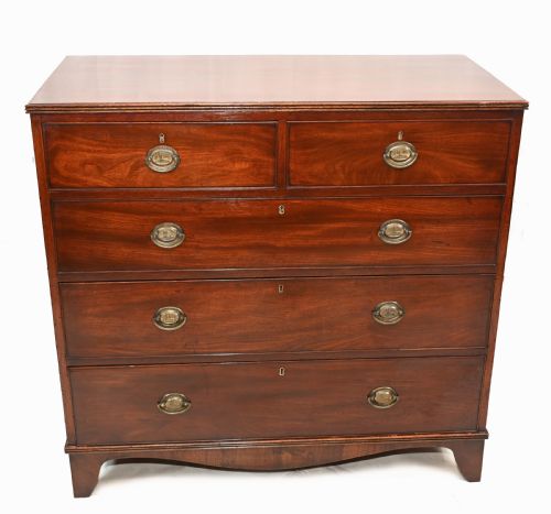 Antique Georgian Chest of Drawers Mahogany Hepplewhite