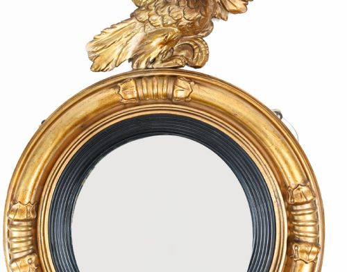fig 1. Regency Convex Mirror Gilt Eagle Frame