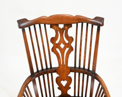 SET 8 WINDSOR CHAIRS YEW FARMHOUSE DINING FURNITURE - ADDITIONAL PHOTO 5