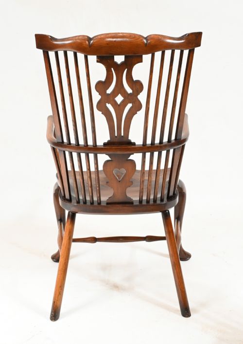 SET 8 WINDSOR CHAIRS YEW FARMHOUSE DINING FURNITURE - ADDITIONAL PHOTO 7