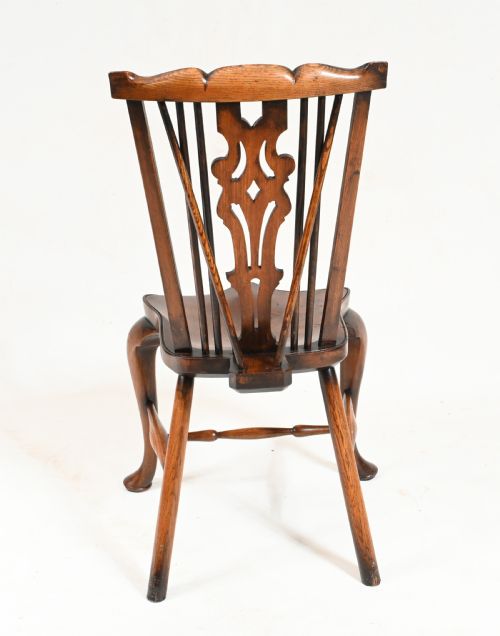 SET 8 WINDSOR CHAIRS YEW FARMHOUSE DINING FURNITURE - ADDITIONAL PHOTO 11
