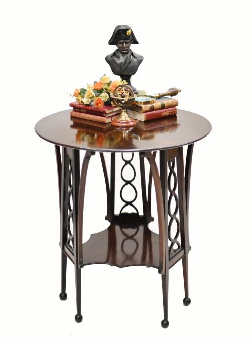 ARTS AND CRAFTS SIDE TABLE MAHOGANY OCCASIONAL 1895