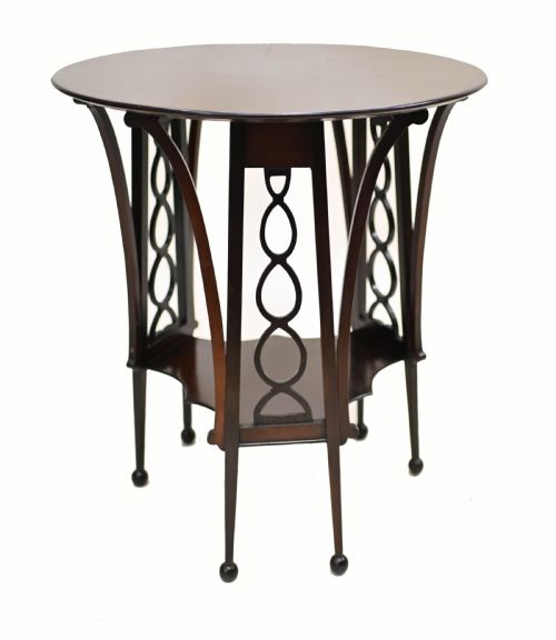 ARTS AND CRAFTS SIDE TABLE MAHOGANY OCCASIONAL 1895 - ADDITIONAL PHOTO 5