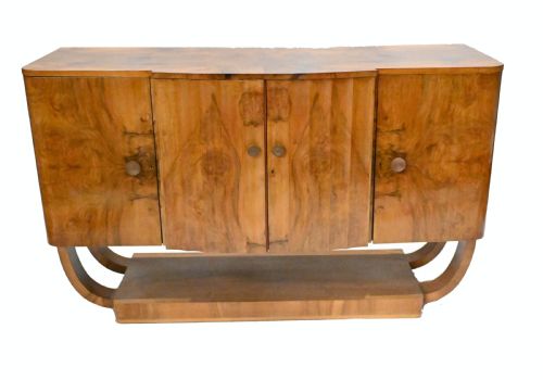 fig 1. Period Art Deco Sideboard Walnut Server 1930