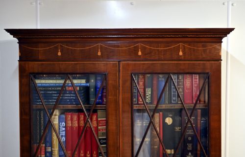 fig 2. George III Secretaire Bookcase Mahogany Antique 1790 Desk