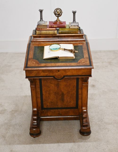 fig 1. Victorian Davenport Desk Walnut 1880
