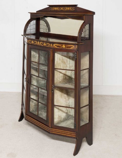 Art Nouveau Display Cabinet English Cocktail Golding and Son 1900
