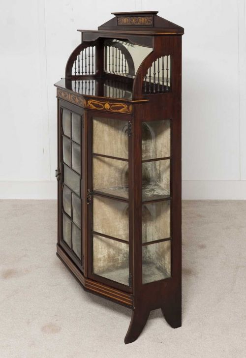 fig 1. Art Nouveau Display Cabinet English Cocktail Golding and Son 1900
