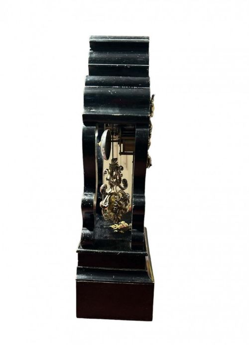 fig 1. Boulle Mantle Clock French Antique 1890
