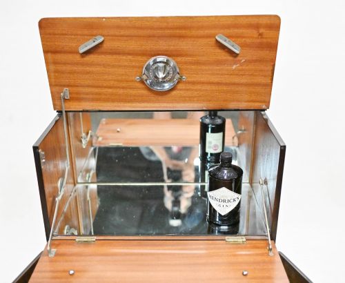 fig 1. Vintage Art Deco Cocktail Cabinet Drinks Chest Chinoiserie 1920s