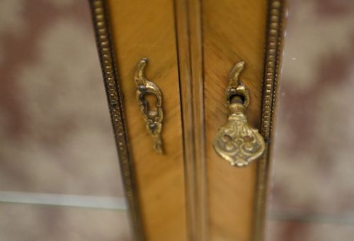 fig 1. French Vitrine Napoleon III Display Cabinet Satinwood 1880