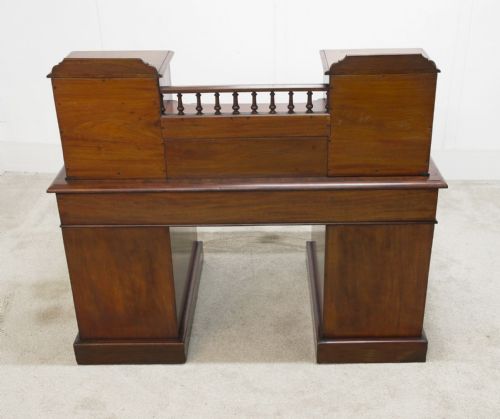 VICTORIAN CHARLES DICKENS DESK MAHOGANY WRITING TABLE 1880 - ADDITIONAL PHOTO 1