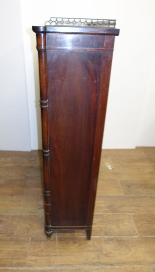 REGENCY REVIVAL OPEN FRONT BOOKCASE BAMBOO - ADDITIONAL PHOTO 4