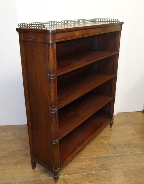 REGENCY REVIVAL OPEN FRONT BOOKCASE BAMBOO - ADDITIONAL PHOTO 5