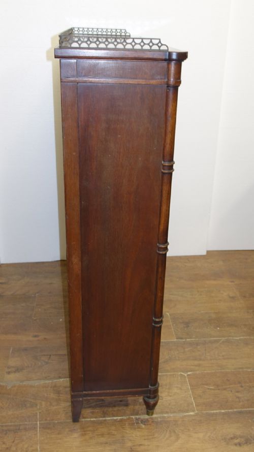 REGENCY REVIVAL OPEN FRONT BOOKCASE BAMBOO - ADDITIONAL PHOTO 6