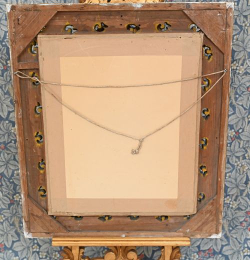 fig 1. Italian Needlepoint Tapestry Cobbler and Prince Portrait 1860