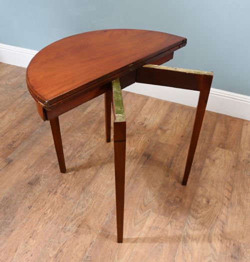 PAIR REGENCY CONSOLE TABLES PIE CRUST MAHOGANY 1820 - ADDITIONAL PHOTO 2