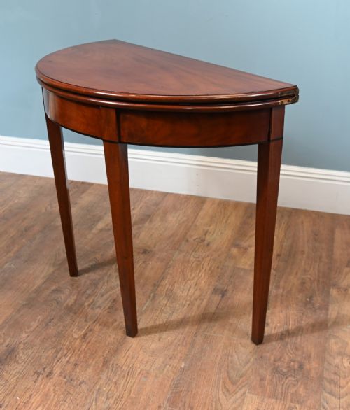 PAIR REGENCY CONSOLE TABLES PIE CRUST MAHOGANY 1820 - ADDITIONAL PHOTO 4