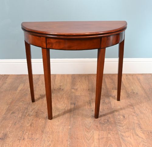 PAIR REGENCY CONSOLE TABLES PIE CRUST MAHOGANY 1820 - ADDITIONAL PHOTO 6