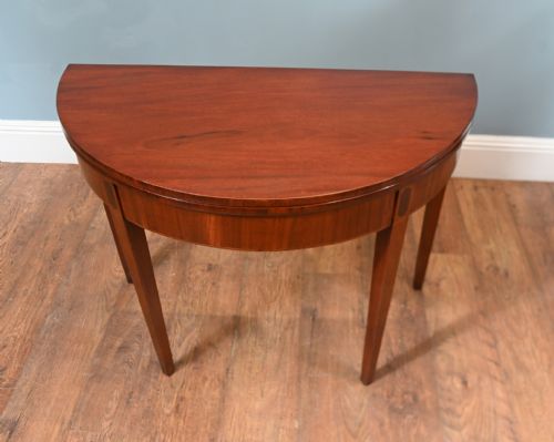PAIR REGENCY CONSOLE TABLES PIE CRUST MAHOGANY 1820 - ADDITIONAL PHOTO 16