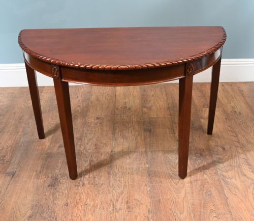 PAIR REGENCY CONSOLE TABLES PIE CRUST MAHOGANY 1820 - ADDITIONAL PHOTO 25
