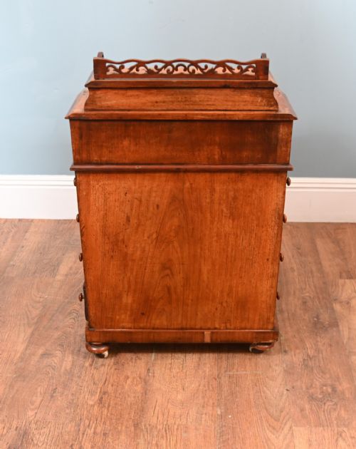 VICTORIAN DAVENPORT DESK BURR WALNUT 1860 - ADDITIONAL PHOTO 8